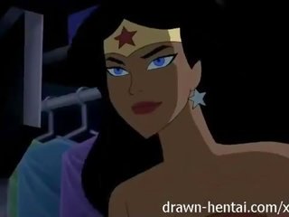 Justice League Hentai - Two chicks for Batman dick