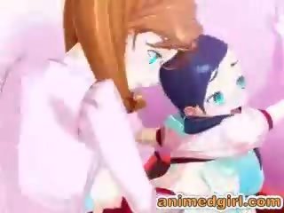 3d đồng tính hentai fucked lược từ phía sau