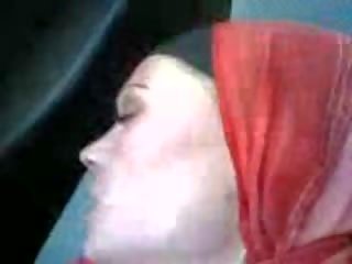 Arabi punainen turban hijab auto naida video-