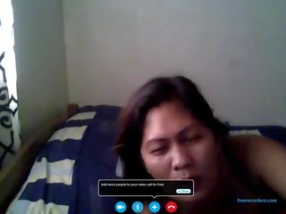 Filipina - Merri Berstagos - Vid Chat with BF