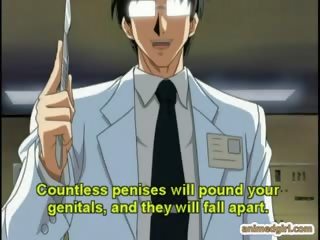 Dirantai hentai bigboobs assfucked oleh nakal doktor