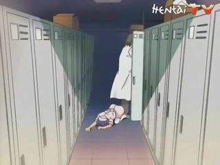 Anime playgirl gauna jos vulva pažeistas