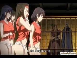 Japanese Anime Cuties Gangbang In The Jail