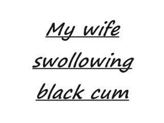 زوجة swollowing أسود بوضعه