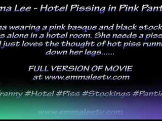 Emma Lee - Hotel Pissing in Pink Panties