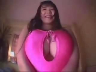 Busty oriental asian girl temptation