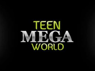 Teen Mega World: Glamorous babe plays with a thick dildo