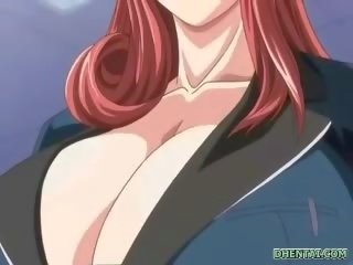 Big busted hentai schoolgirl hot tittyfucking and