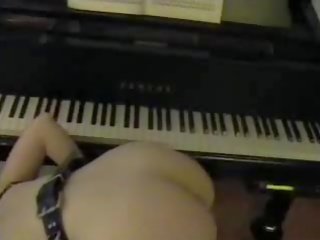 Piano lesson spank