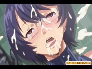 Tawanan anime bersama-pendidikan dengan bigboobs dan gags brutal fucked