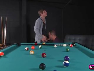 Playing Pool Makes Luke Hard And Horny