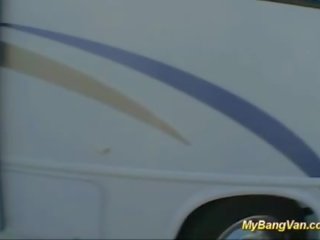 Her first bangbus anal gangbang