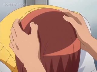 Cute anime school girl tasting and fucking pecker