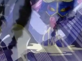 Ogromny boobed anime dziewczyna cycek pieprzenie ciężko kutas