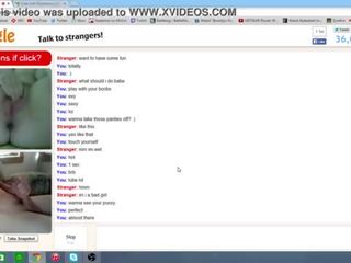 Girl masturbating on Omegle