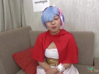 Japonská riho v ji oblíbený anime kostým přichází na rozhovor s nás na tenshigao - kohout sání a míč výprask amatér gauč odlitek 4k &lbrack;part 2&rsqb;