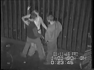 CCTV Behind a Sunderland Nightclub Part 1