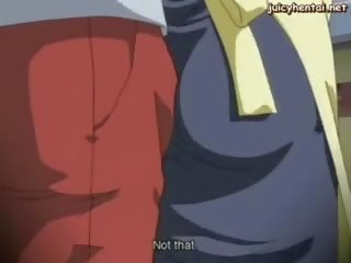 Anime milf krijgt kut fingered