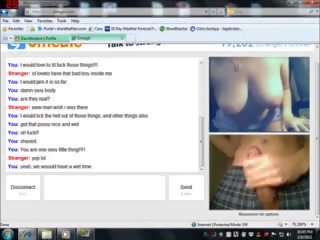 Omegle Girl with Huge Tits and Shaved Pussy