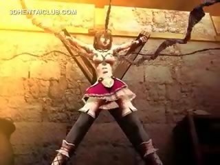 3d anime anime seks niewolnik pieprzony przez duży macki