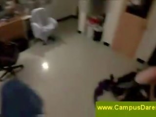 College girls grabbing a guys cock