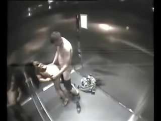 Stranger fucks girls in elevator