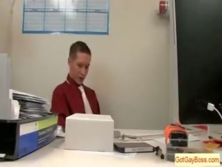 Fellow Gets Schlong Suck From Gay Boss By Gotgayboss