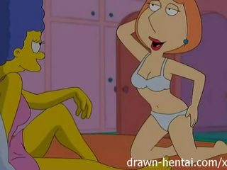 Lesbisk hentai - lois grip och marge simpson