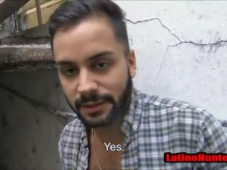 Bearded Straight Latino like uncut cock