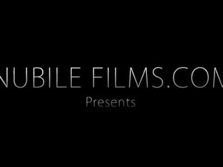 Nubile Films - Ebbi cums on a stiff cocK