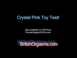 Krystal růžový masturbace hračka test