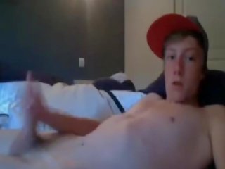 Australian college guy jerk on webcam