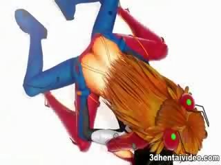 Evangelion dibujos animados con sexy asuka